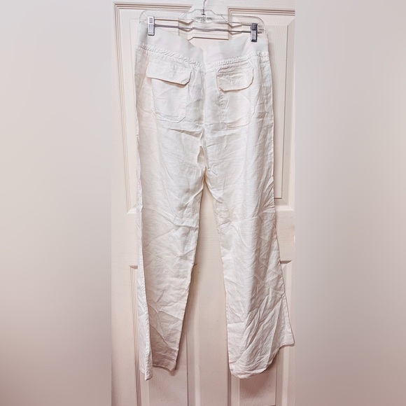 Guess brand linen white pants size XL Front and back pockets - Picture 3 of 8